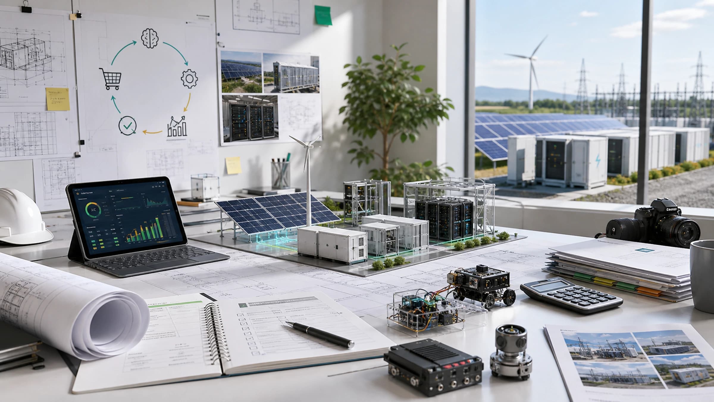 Thuanki engineering platform visual showing energy, data infrastructure and field-ready systems.